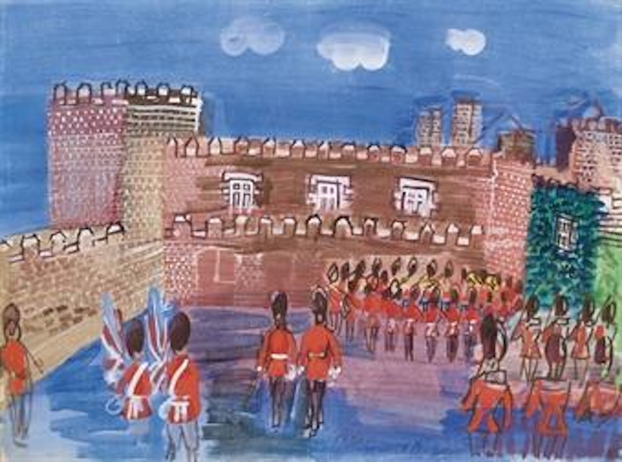 La relève de la garde au palais de Saint James by Raoul Dufy