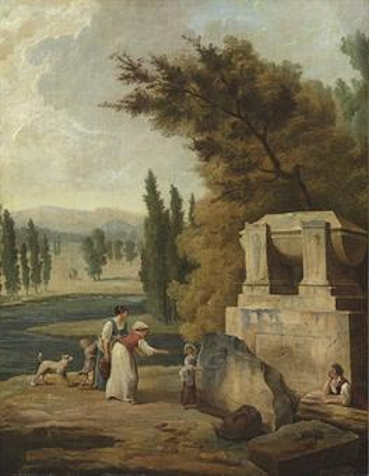 The park at Ermenonville by Hubert Robert