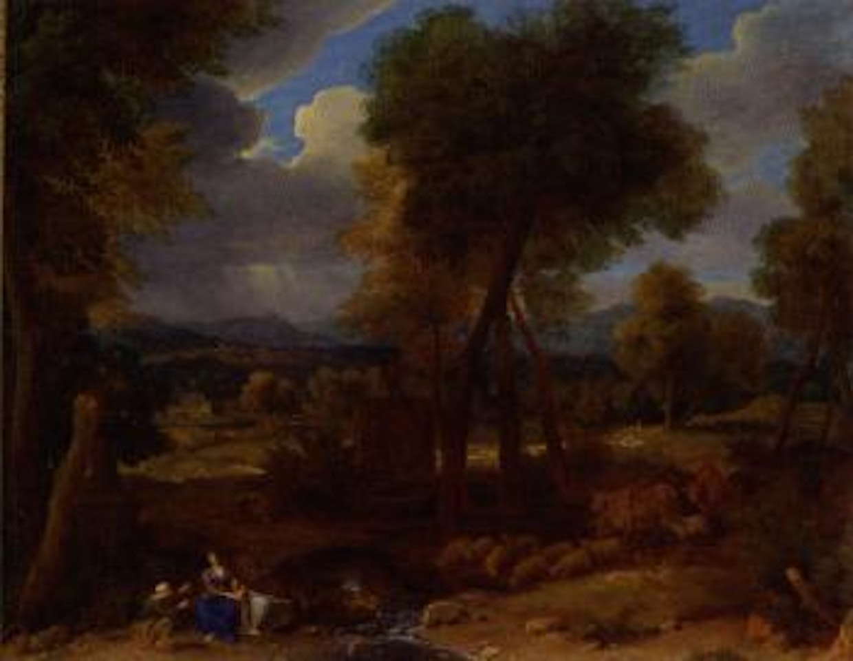 The Rest on the Flight into Egypt by Nicolas Poussin