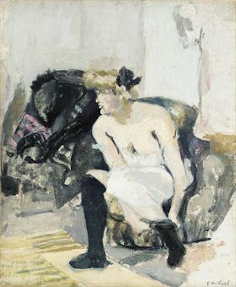 La femme au bas noirs by Édouard Vuillard