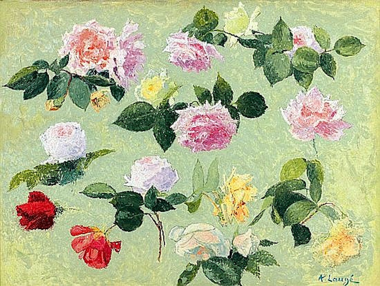 Les roses by Achille Laugé