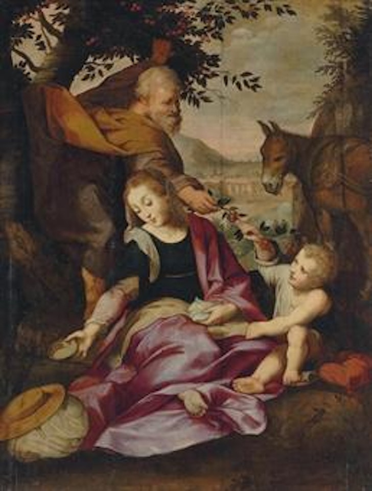 The Rest on the Flight into Egypt by Federico Barocci by Flemish School