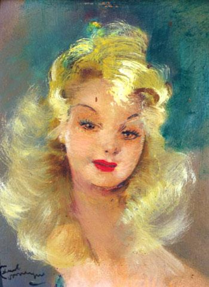 La blonde Aline by Jean Gabriel Domergue