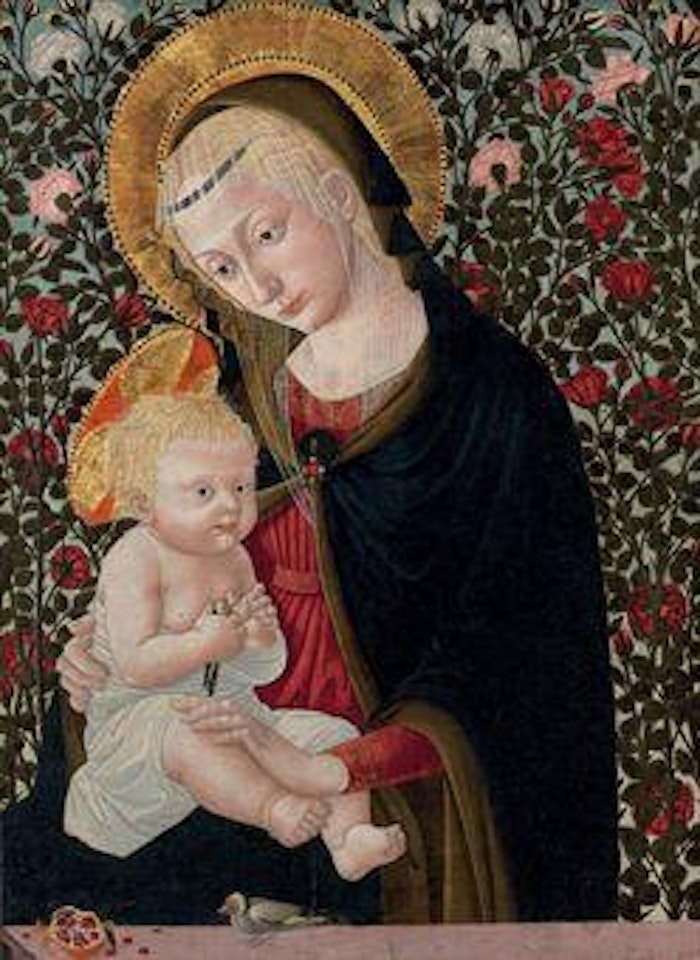 The Madonna and Child with a goldfinch by Pseudo Pier Francesco Fiorentino