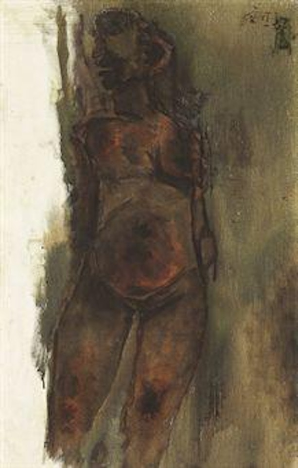 Bronzed Nude by M.F. Husain