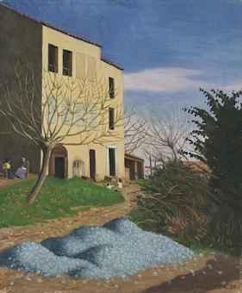 Maison au soleil, cailloux bleus by Félix Vallotton