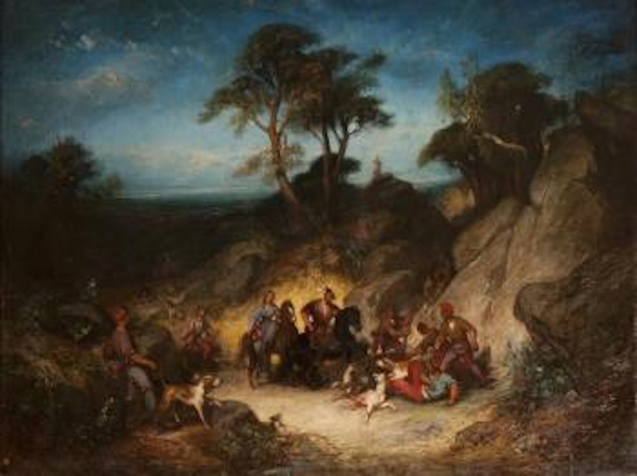 La chasse by French School