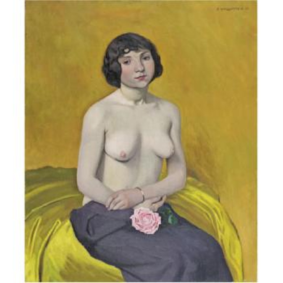 Femme À La Rose by Félix Vallotton