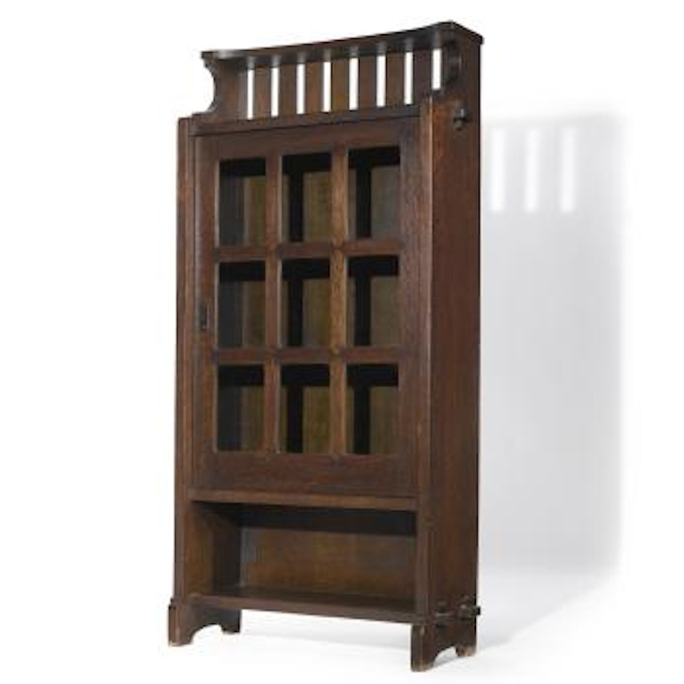 A Rare Book Cabinet by Gustav Stickley