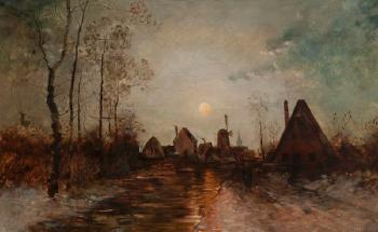 Les faubourgs d'Anvers by Fritz Thaulow
