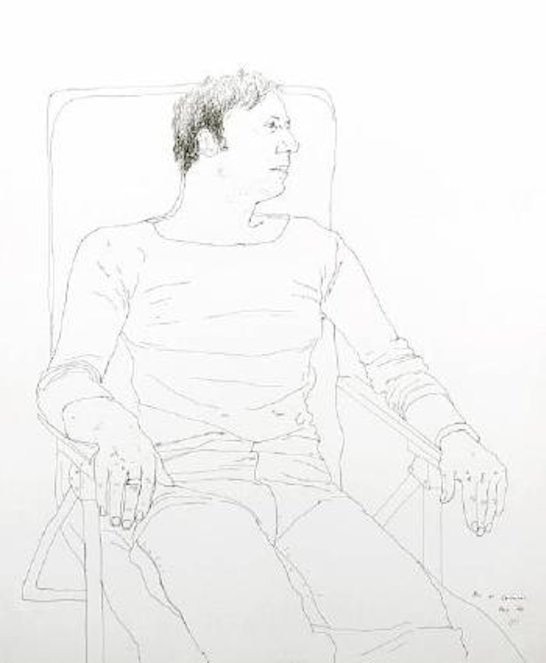 Mo at Carennac by David Hockney