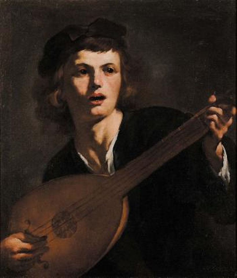 Suonatore di liuto by Dutch School