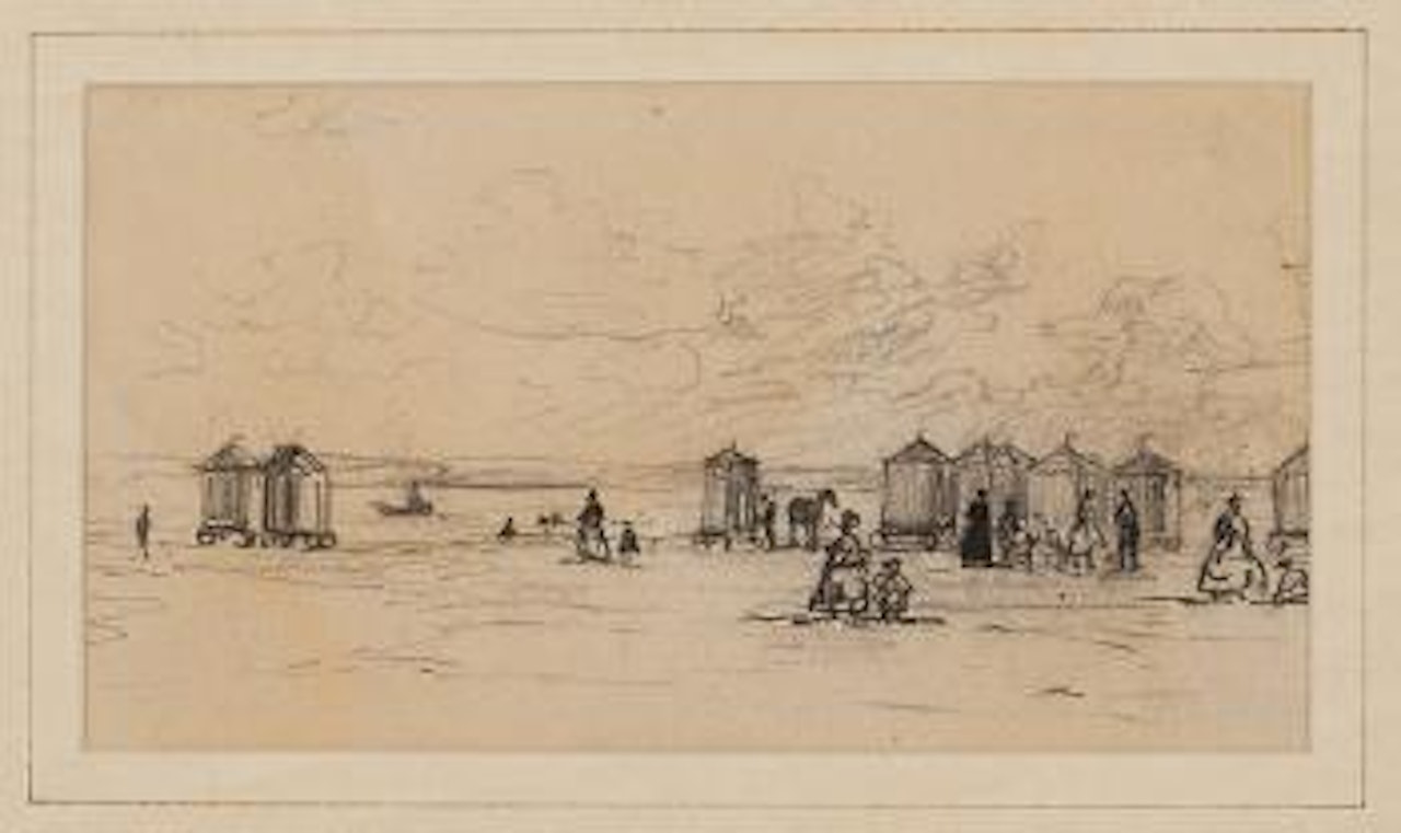 Strandszene by Eugène Boudin
