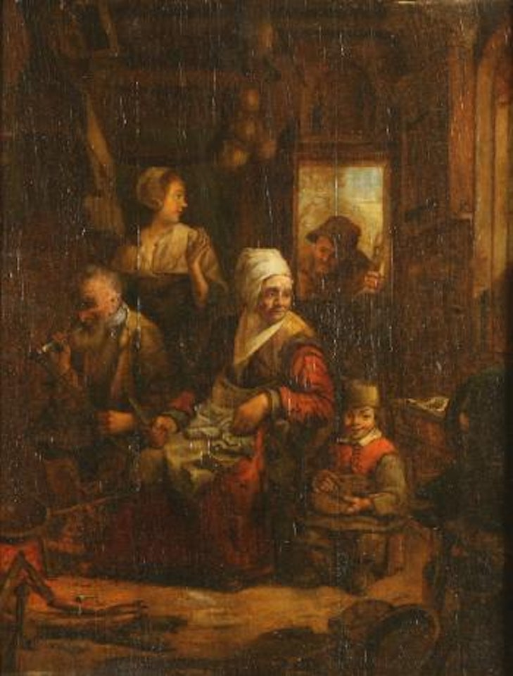 Genre scene by Christian Wilhelm Ernst Dietrich