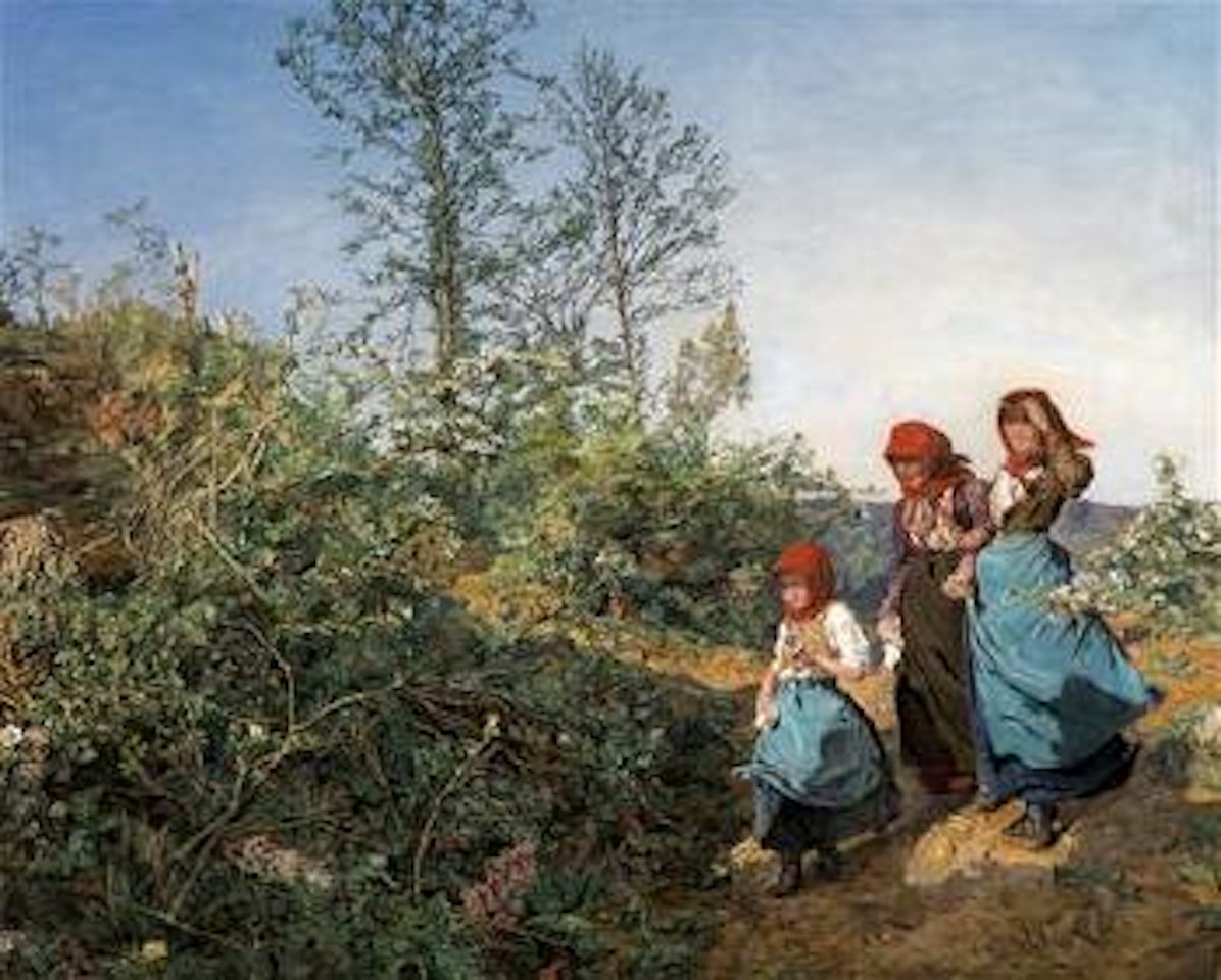 Kirchgang im Frühling by Ferdinand Georg Waldmüller