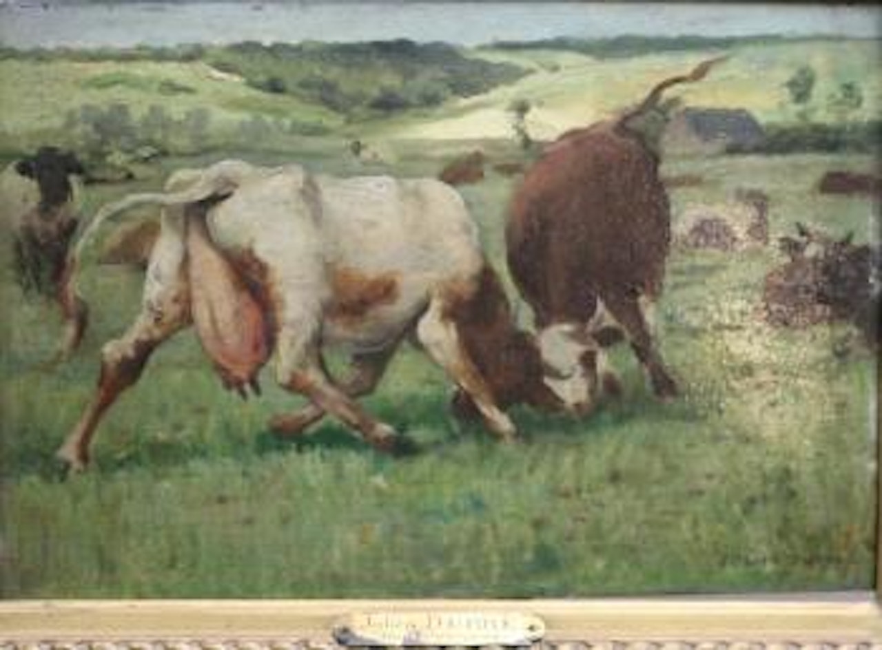 Vaches aux prés by Julien Dupré