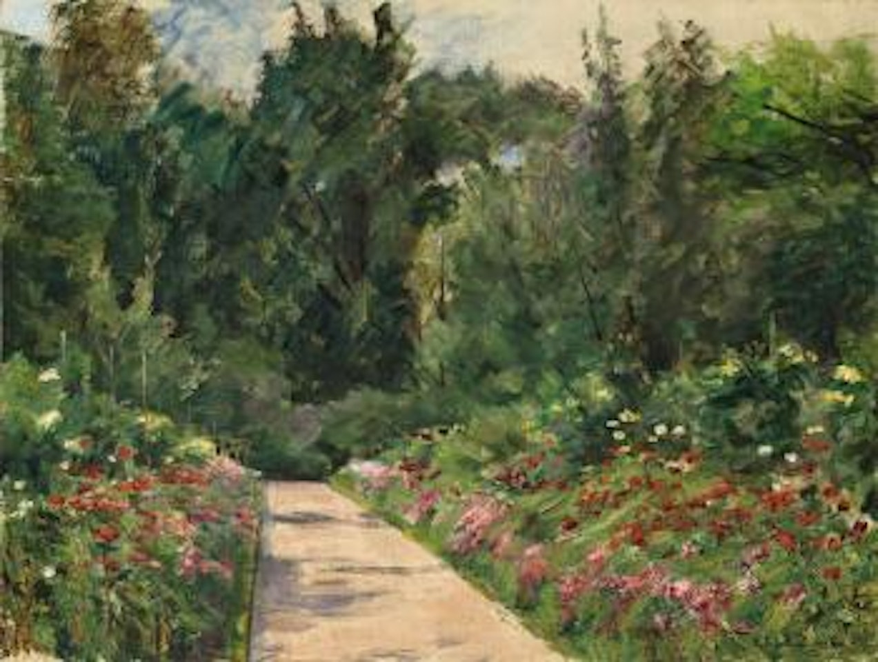 Der Nutzgarten In Wannsee Nach Westen by Max Liebermann