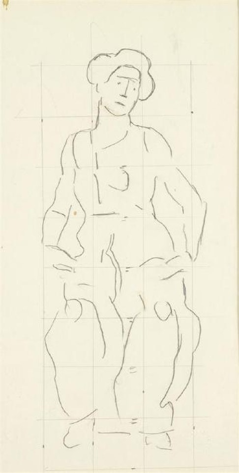 Skizze zu 'die Heilige Stunde' by Ferdinand Hodler
