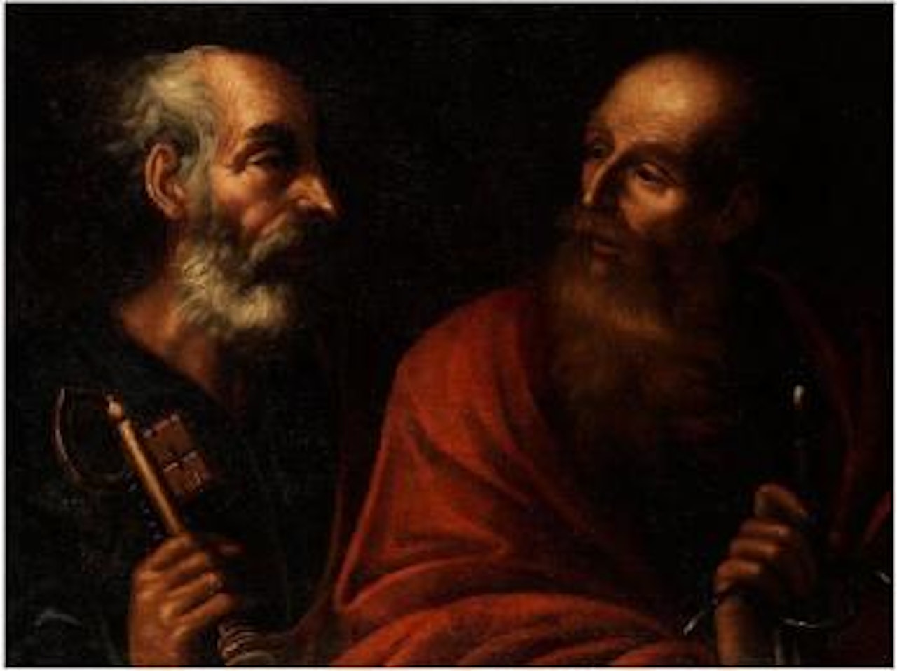 Die Heiligen Petrus Und Paulus by Italian School