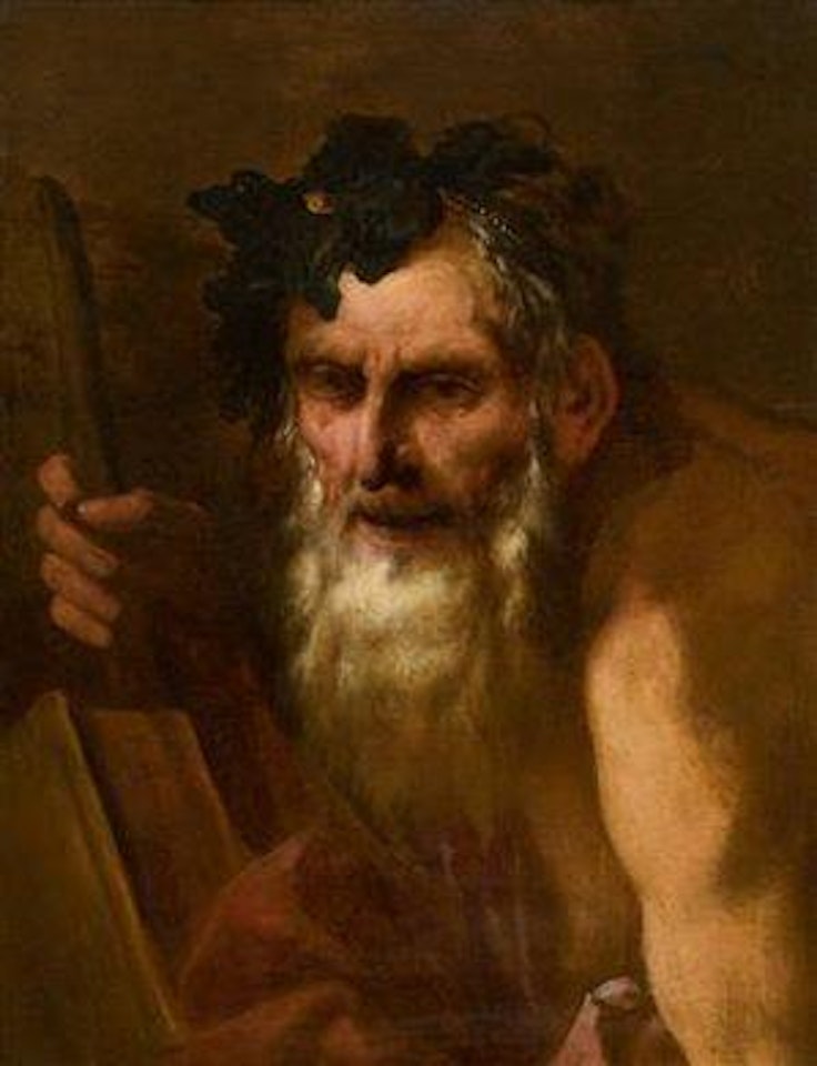 Head of a faun by Neapolitan School