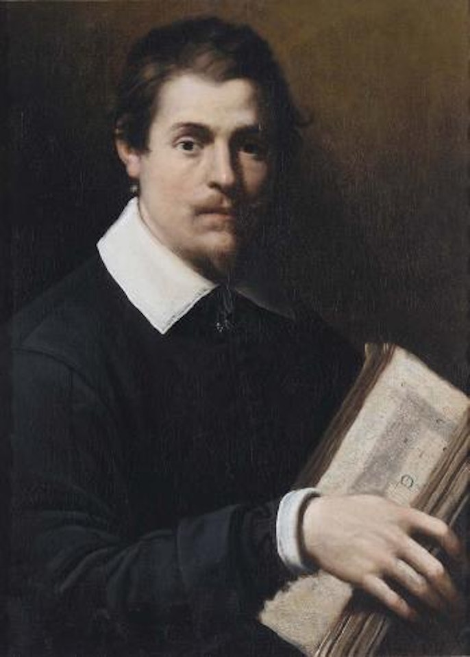 Ritratto maschile con libro by Roman School