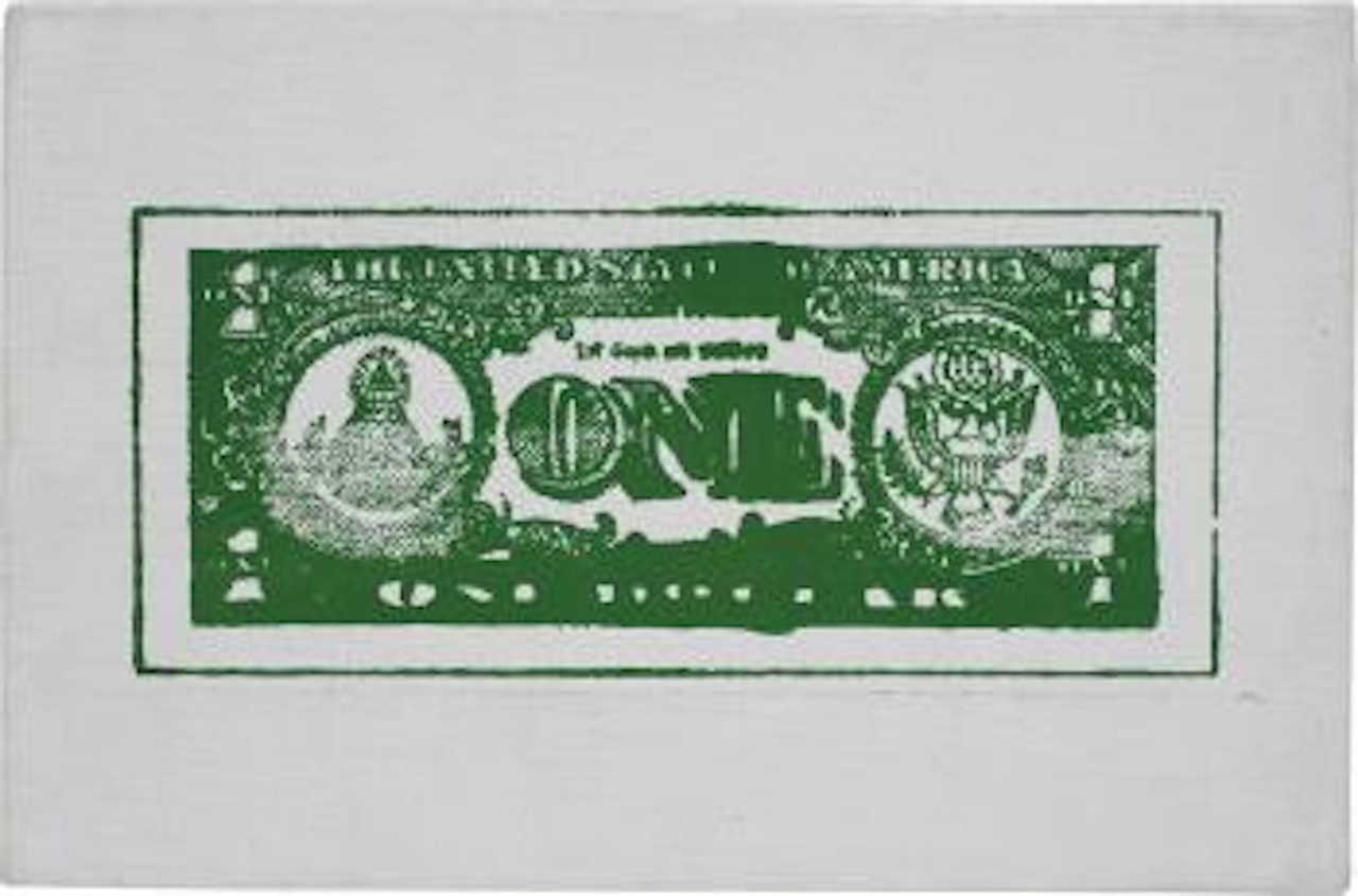 One Dollar Bill (Back) by Andy Warhol