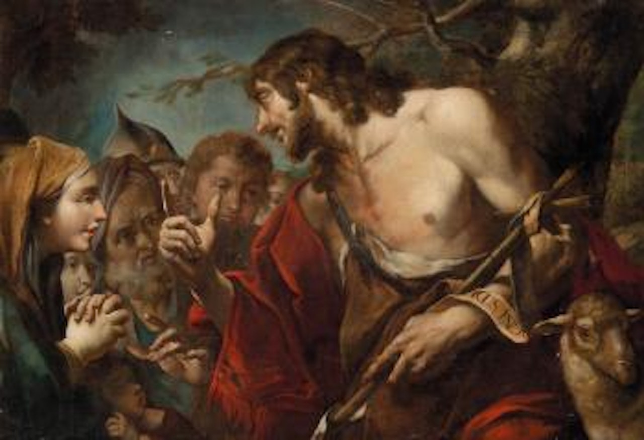 Predica del Battista by Roman School