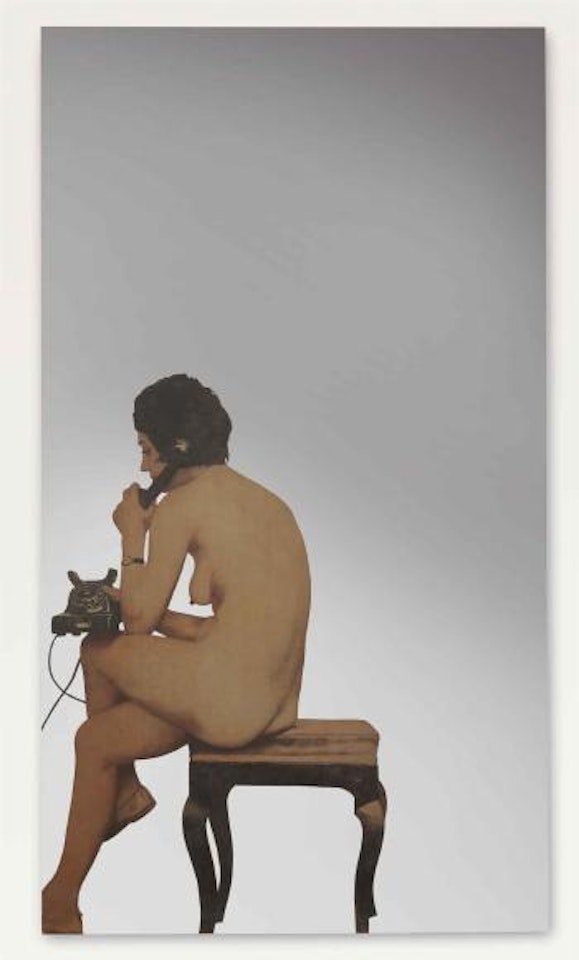 Donna nuda al telefono by Michelangelo Pistoletto