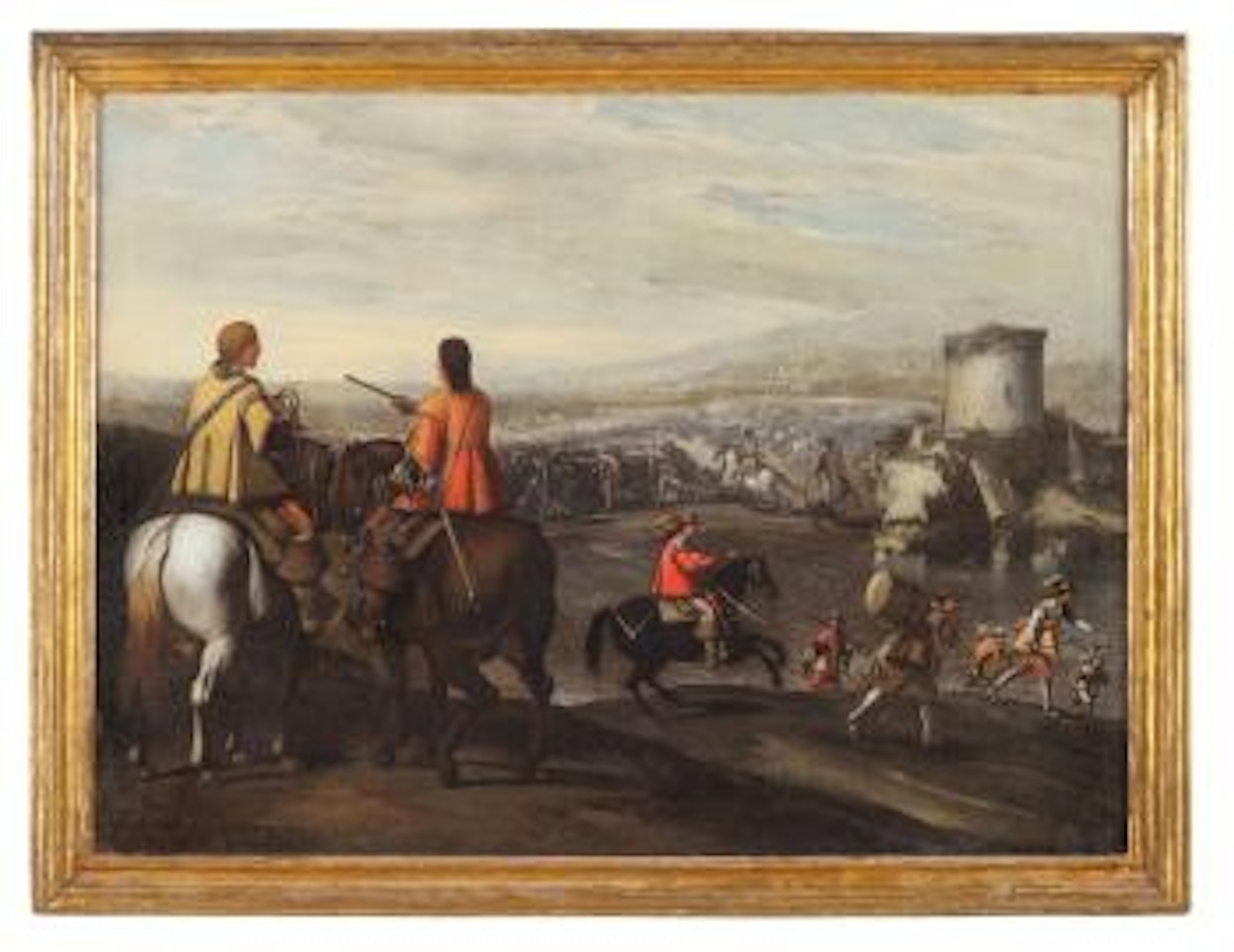 Scena di battaglia by Neapolitan School