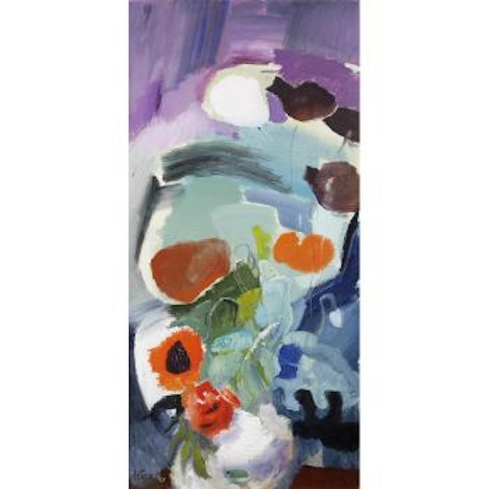 Poppies and Black Tulips by Ivon Hitchens