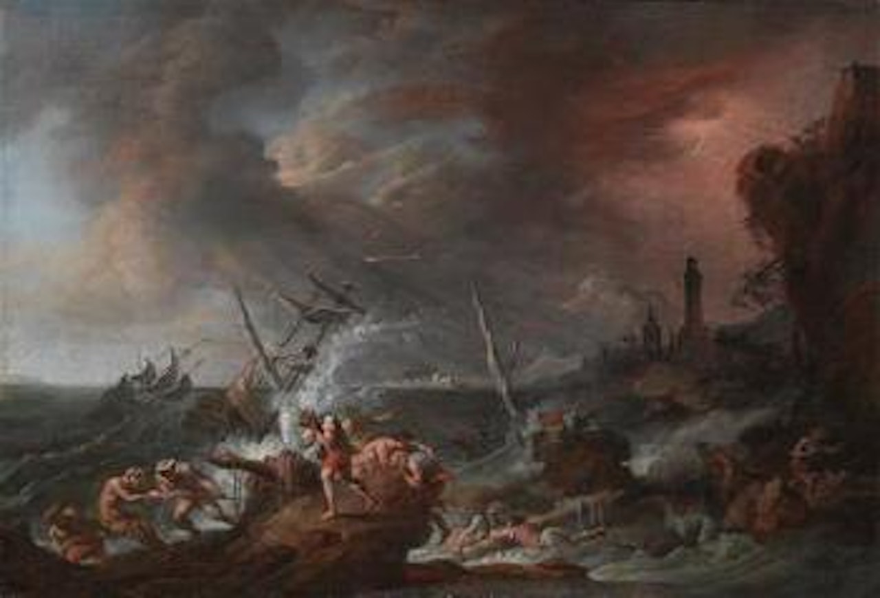 A Maritime Scene by Claude Joseph Vernet