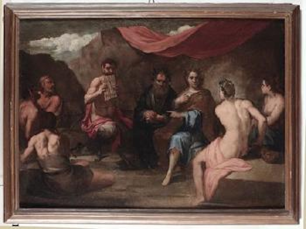 Figure e satiro by Roman School