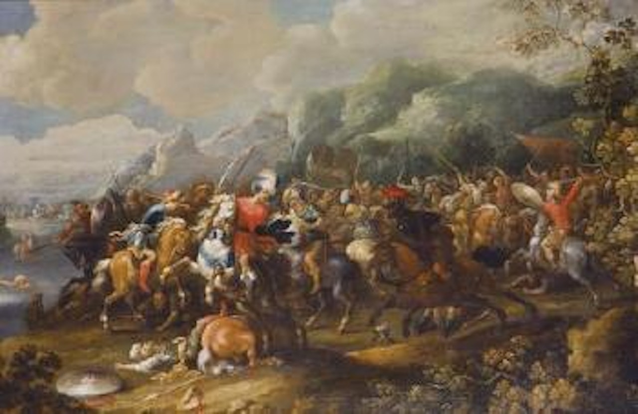 Battaglia con cavalieri by Dutch School