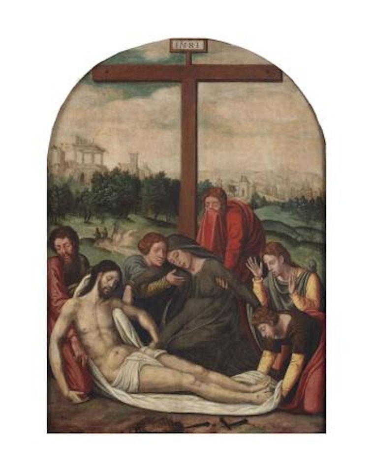 The Descent From The Cross by Attributed to Pieter Coecke van Aelst I