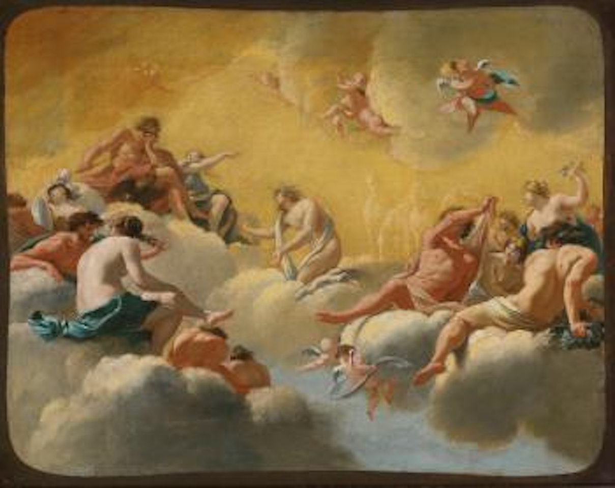 Assembly of the gods by Simon Vouet