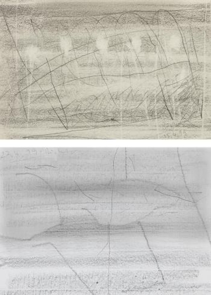 Two works: (i) 15.4.1999 [99/5], 1999; (ii) 27.4.1999 (3) [99/14] by Gerhard Richter