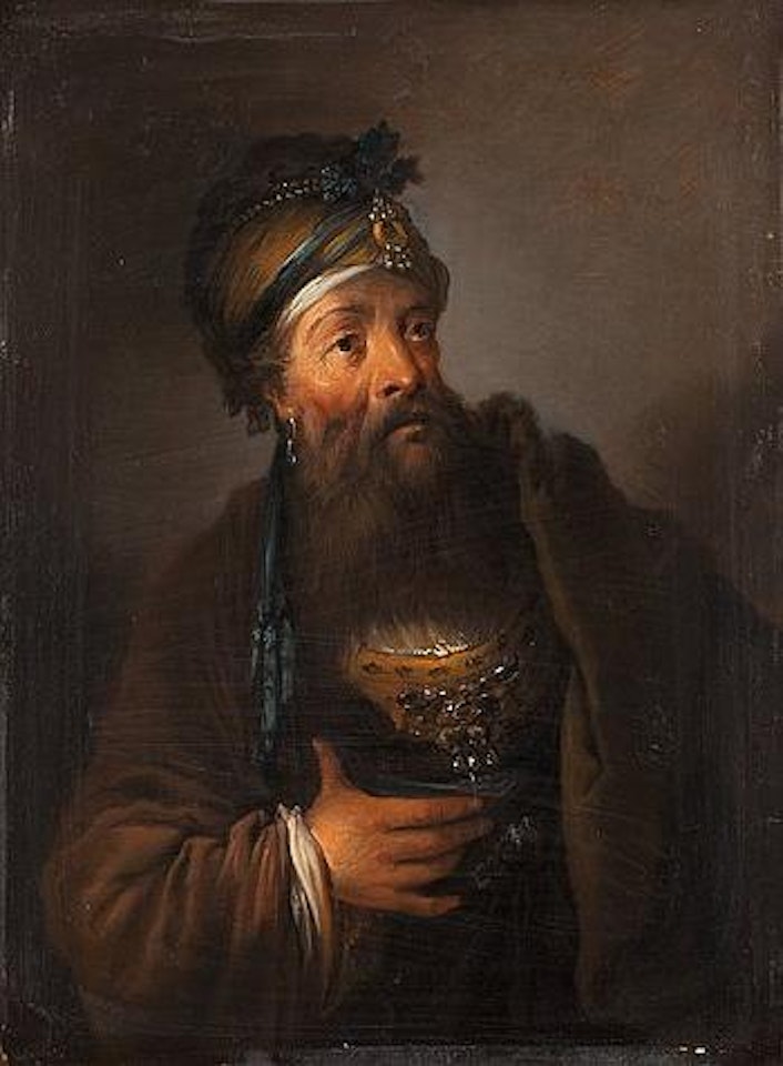 Man in oriental costume by Christian Wilhelm Ernst Dietrich
