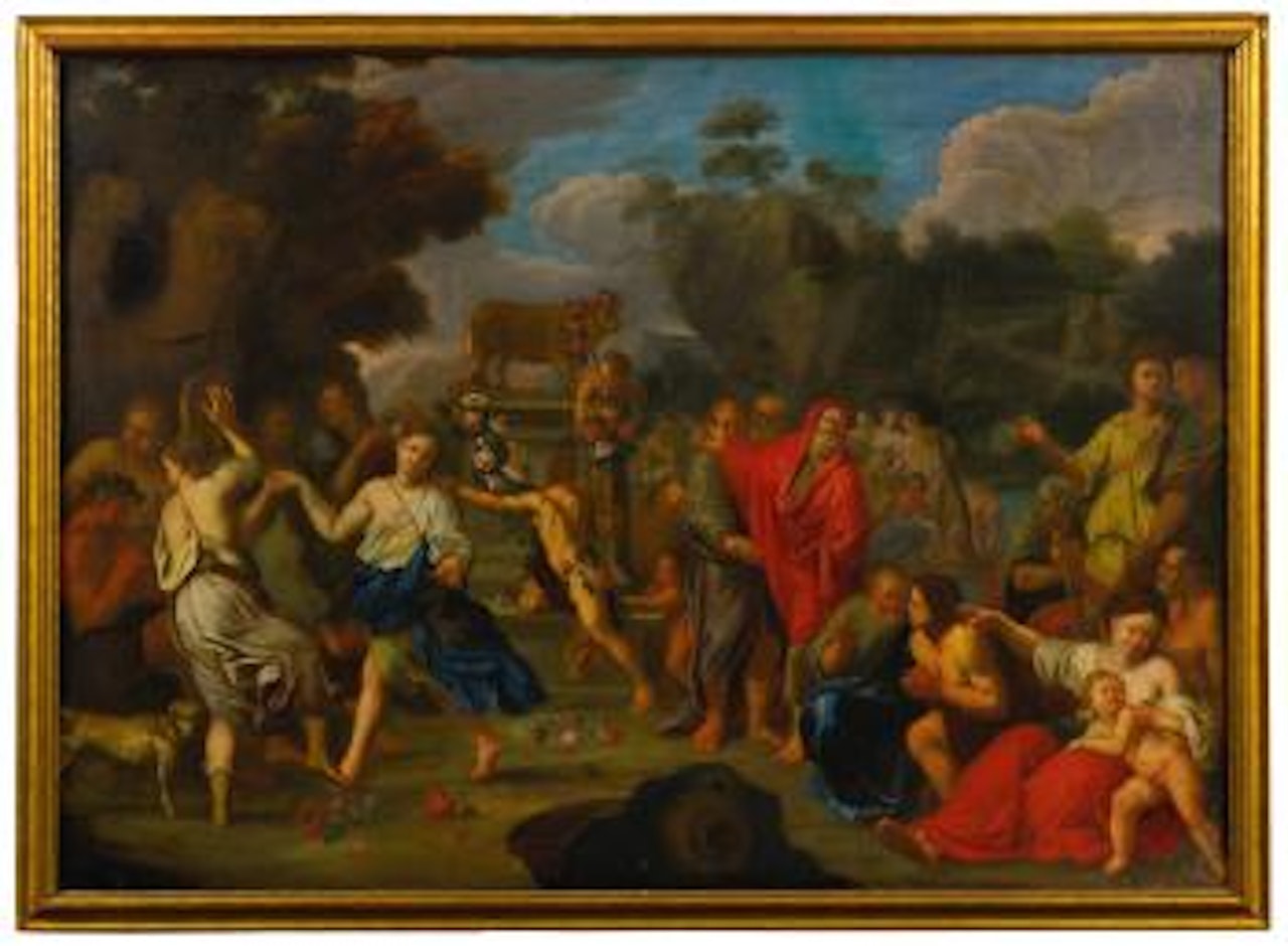 The Adoration Of The Golden Calf by French School