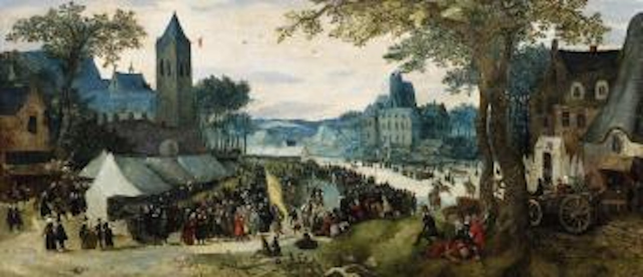 A Village Fair by Flemish School