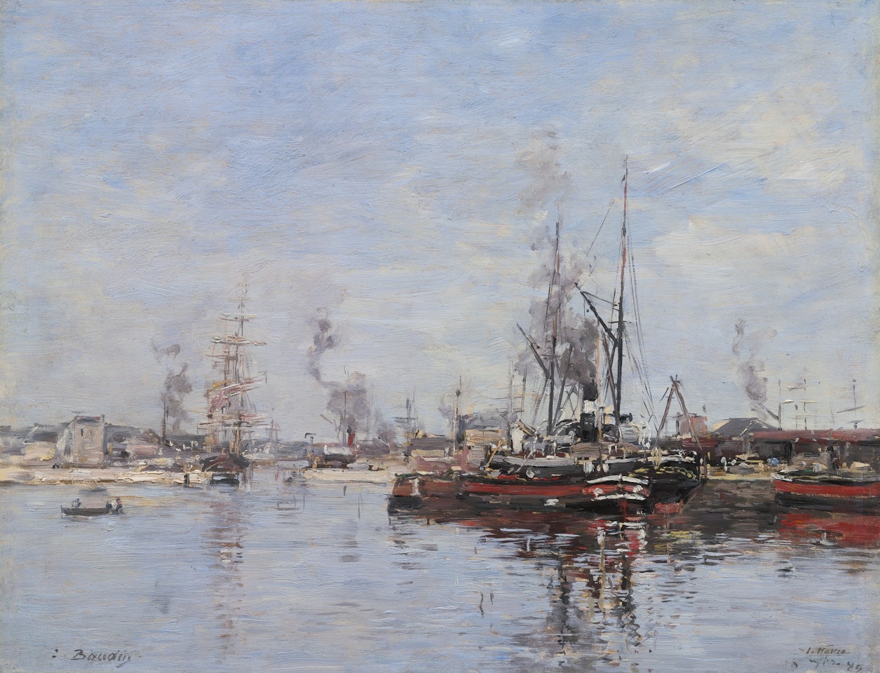 LE HAVRE, L'AVANT-PORT by Eugène Boudin