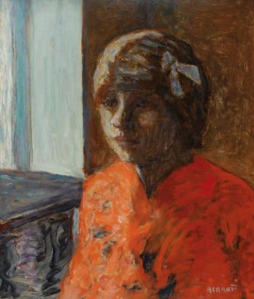 Marthe Bonnard en Corsage Rouge by Pierre Bonnard