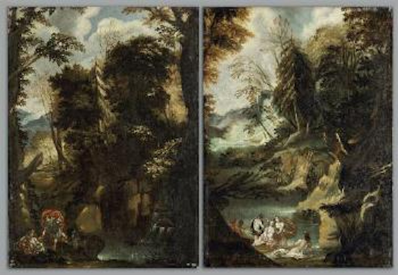 Paesaggi con figure by Italian School