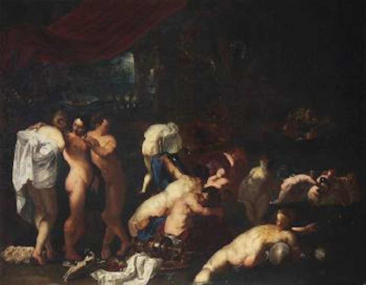 Diana bathing by Flemish School