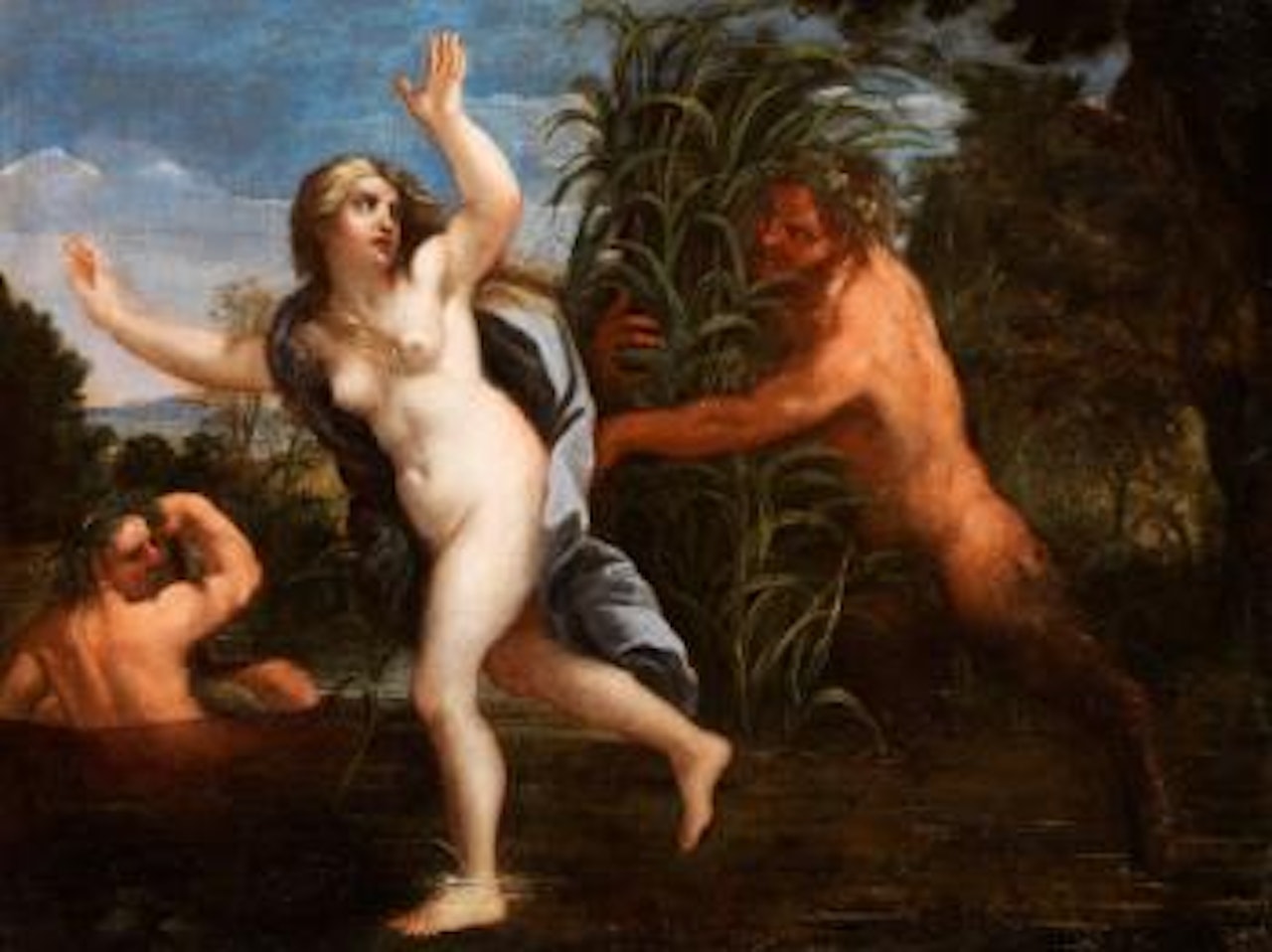 Pan und Syrinx by Roman School