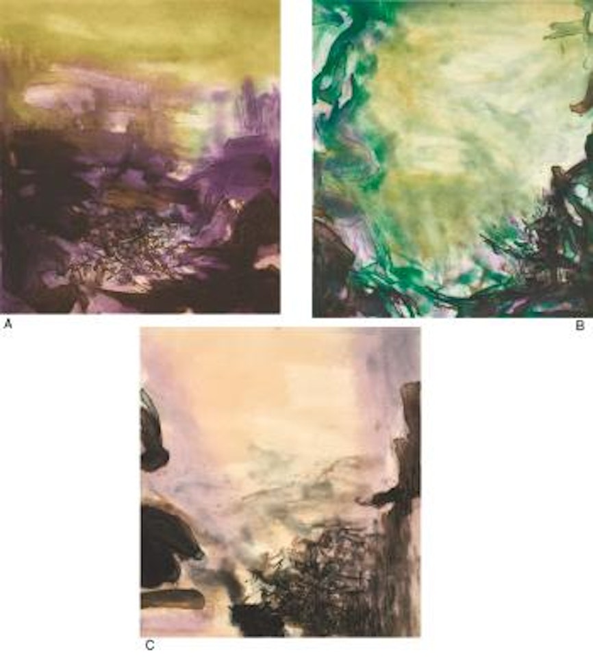 L'Étang (The pond) by Zao Wou-Ki