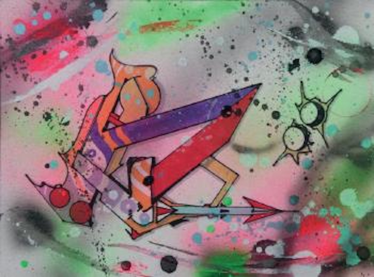 Ikonoklast Panzerism letter B by Rammellzee