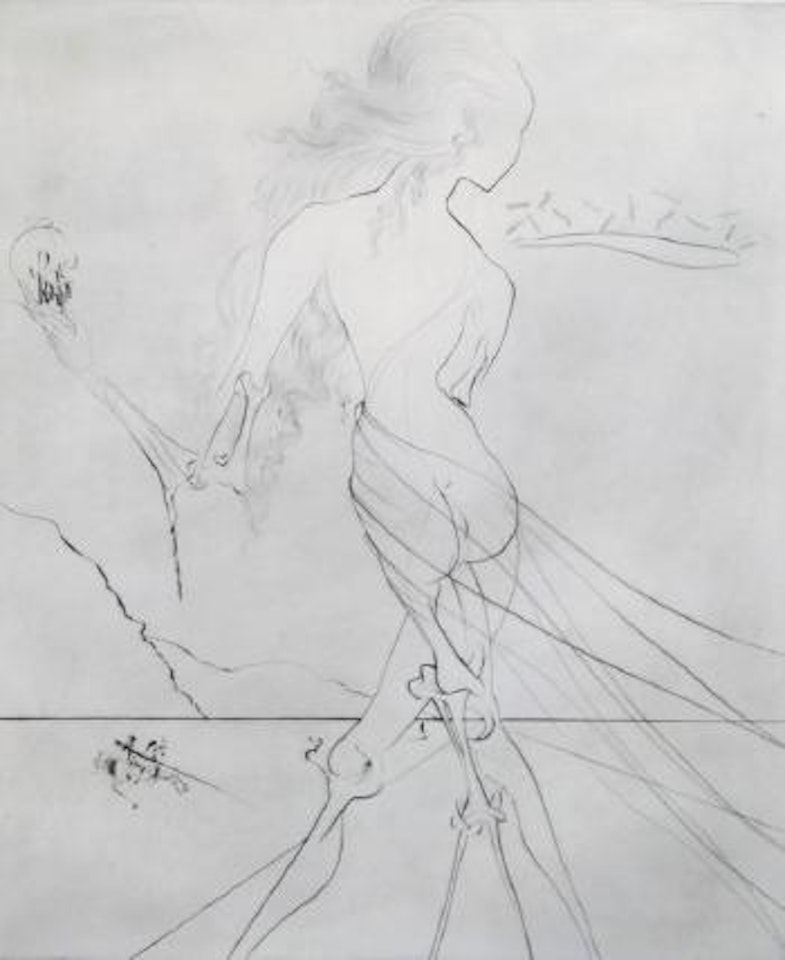 Hommage à Klimt by Salvador Dali