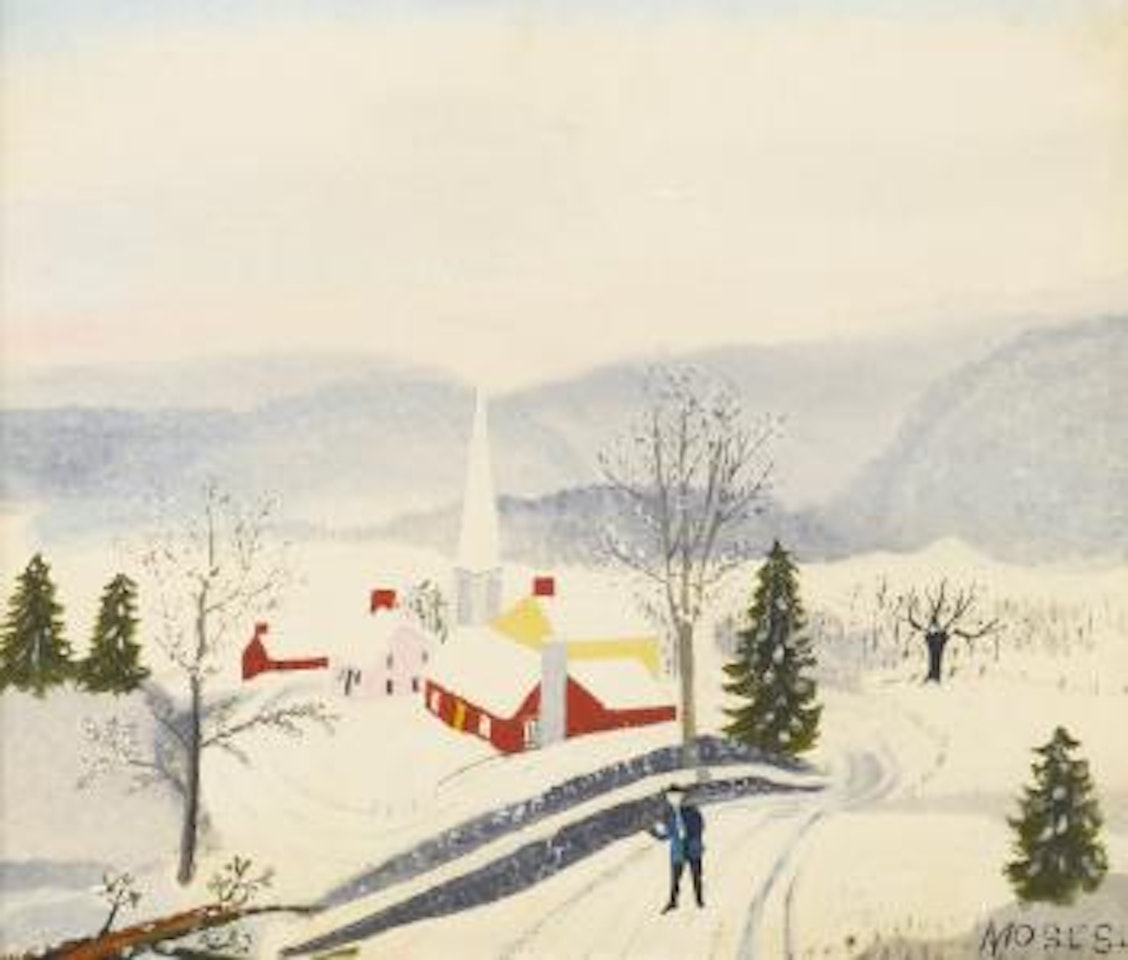 It's Winter in the Valley by Grandma Moses