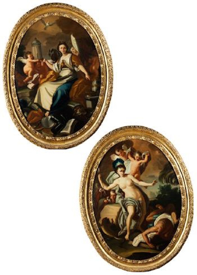 Allegorie Europas (1); Allegorie Amerikas (2) by Francesco de Mura