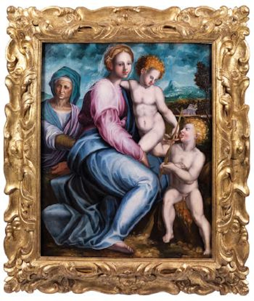Anna Selbdritt mit dem Johannesknaben by Bronzino